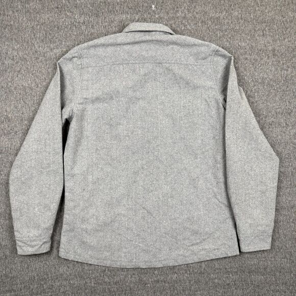 Civil Society M Full Zip Shirt Jacket Men's Medium Gray Casual Preppy Shacket - Picture 4 of 7
